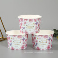 Customized Logo Ice Cream Cups with dome Lid